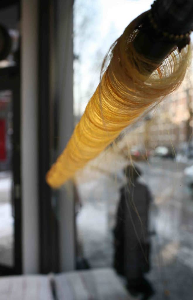 Marianne Kemp Horsehair Weaving lighting