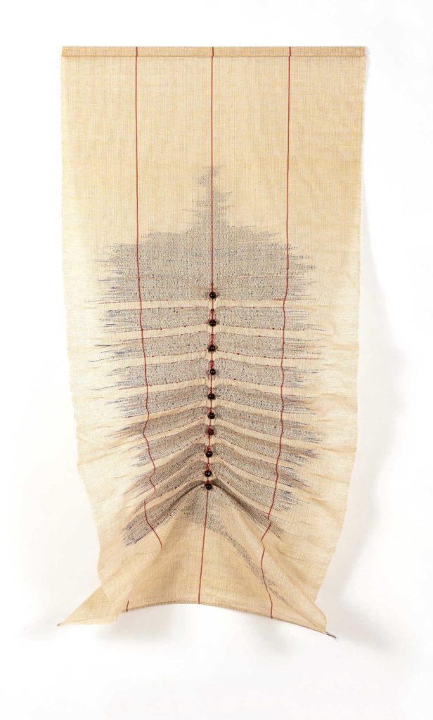 tapestry black beads backside