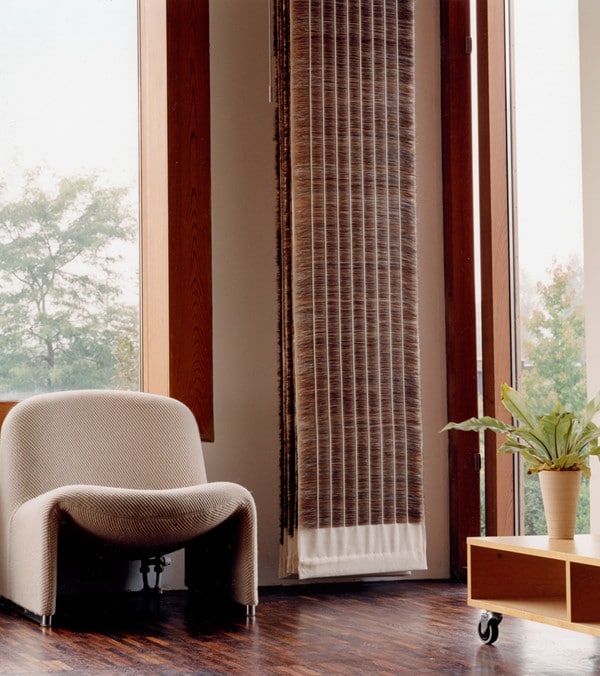 hand woven horsehair panels window