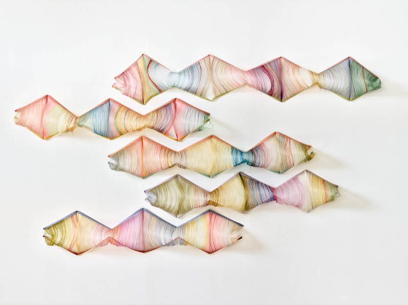 Wall installation textiles art