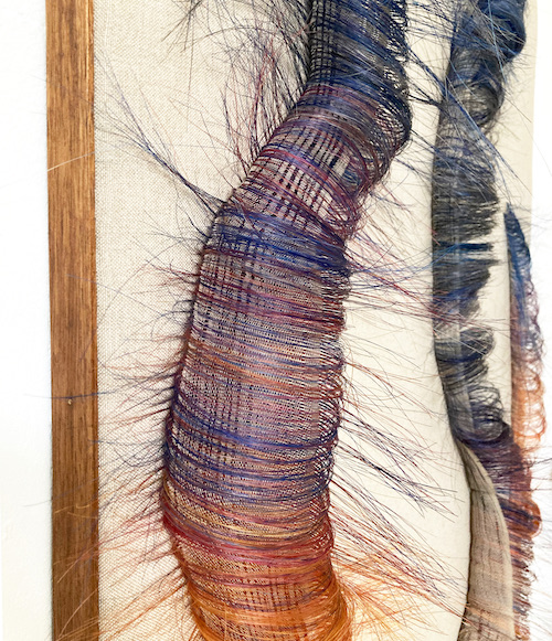 hand weaving horsehair panel